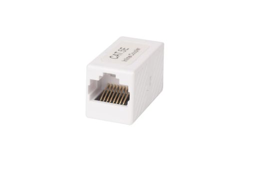 WRline WR-CA-8p8c-C5E Проходной адаптер, RJ45-RJ45 (8p8c), категория 5е, неэкранированный, цвет белый