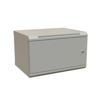 WRline WR-TW-0945-SR-RAL7035 Шкаф настенный 19-дюймовый (19"), 9U, 500x600х450мм, цельнометаллическая дверь с замком, цвет серый (RAL 7035) (разобранный)