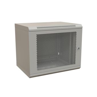 WRline WR-TW-1266-SD-RAL7035 Шкаф настенный 19-дюймовый (19"), 12U, 650x600х600мм, перфорированная металлическая дверь с замком, цвет серый (RAL 7035) (разобранный)