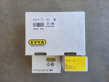 Цилиндровый механизм EVVA EVEHZ52EX/162 (EURO HALF CYLINDER EHZ52 41mm (32) 5 PIN GPI. PROFILE: 162 PINNED: 11111)