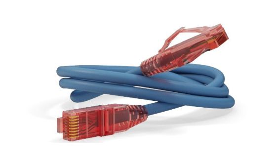 Hyperline PC-LPM-UTP-RJ45-RJ45-C5e-0.15M-LSZH-BL Патч-корд U/UTP, Cat.5е (100% Fluke Component Tested), LSZH, 0.15 м, синий