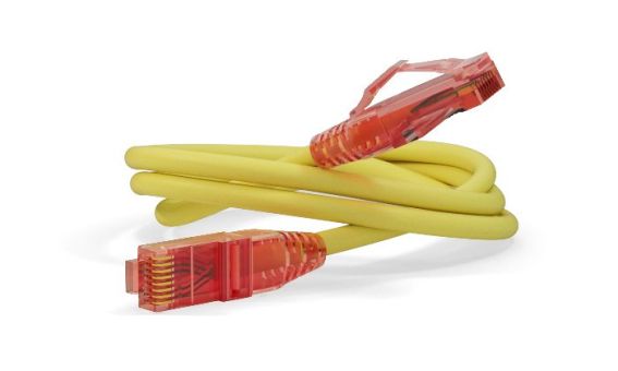 Hyperline PC-LPM-UTP-RJ45-RJ45-C5e-0.5M-LSZH-YL Патч-корд U/UTP, Cat.5e (100% Fluke Component Tested), LSZH, 0.5 м, желтый