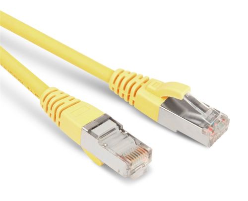 Hyperline PC-LPM-STP-RJ45-RJ45-C5e-1.5M-LSZH-YL Патч-корд F/UTP, экранированный, Cat.5е (100% Fluke Component Tested), LSZH, 1.5 м, желтый