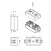 Hyperline CA-IDC-C5e-SH-F-WH Проходной адаптер (coupler), Dual IDC, категория 5e, 4 пары, экранированный