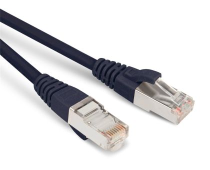 Hyperline PC-LPM-STP-RJ45-RJ45-C5e-1.5M-LSZH-BK Патч-корд F/UTP, экранированный, Cat.5е (100% Fluke Component Tested), LSZH, 1.5 м, черный