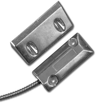 GE Security Interlogix, 2202AU-L, Overhead Door Floor Mount Contact w/ Universal Magnet